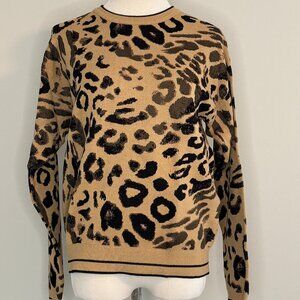 Rachel by Rachel Roy - Rikki Leopard Print Sweater - XS